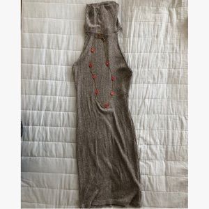 Topshop Sleeveless tight knit dress